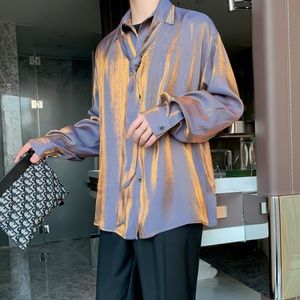 Metallic Polarized Purple Gold Blouse